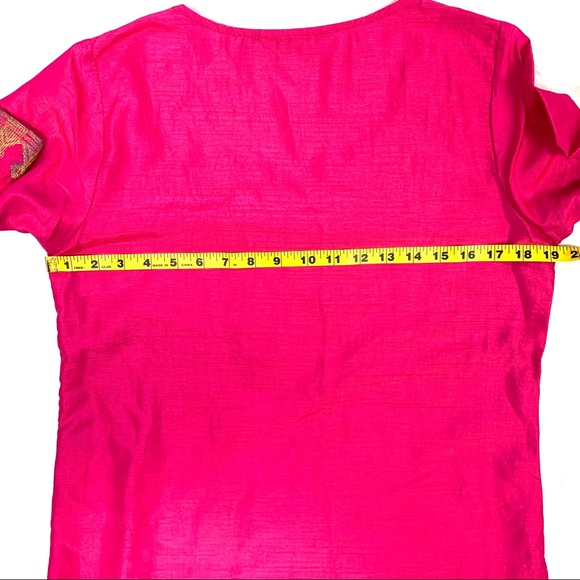Srishti Kurta XL Gold And Pink - Picture 9 of 13